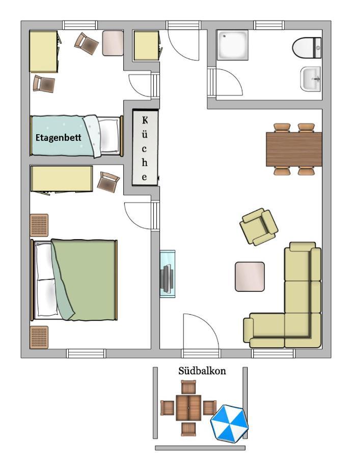 Haus Seeschwalbe Ferienwohnungen Goehren  Dış mekan fotoğraf